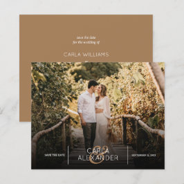 Foto de casamento legante de orçamento Salvar data