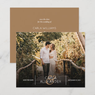 Foto de casamento legante de orçamento Salvar data