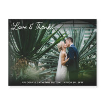 Foto de Casamento Minimalista de Obrigados e Amor