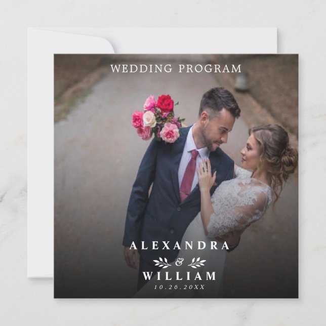 Foto de casamento minimalista moderna (Frente)