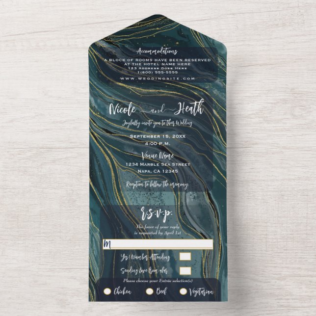 Foto de Casamento Moderna Glam Azul Teal Verde Dou (Interno)