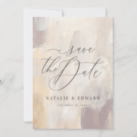 Foto de casamento pintada por abstrato beige Blush