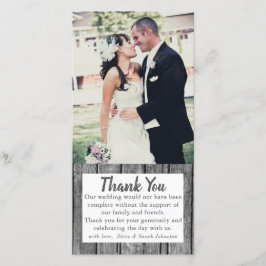 Foto de casamento russo Obrigado Cartões