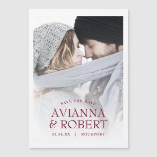 Foto de casamento Salvar a data Convite magnético