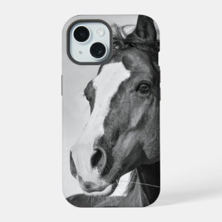 Foto de Cavalo Preto e Branco Personalizável
