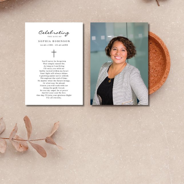 Foto de Celebração do Cartão de Oração Funeral da  (Criador carregado)