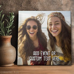 Foto de cheio com texto personalizado em branco<br><div class="desc">Uma maneira divertida de capturar memórias e compartilhá-las com amigos. Adicione um quadrado ou foto e sua legenda favorita para fazer um presente legal para os amigos.</div>
