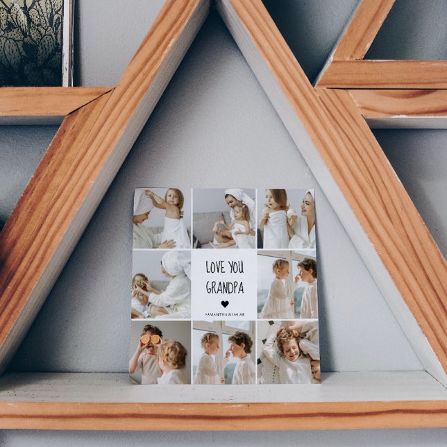 Foto de Colagem Moderna Ama Seu Avô Melhor Present (Criador carregado)