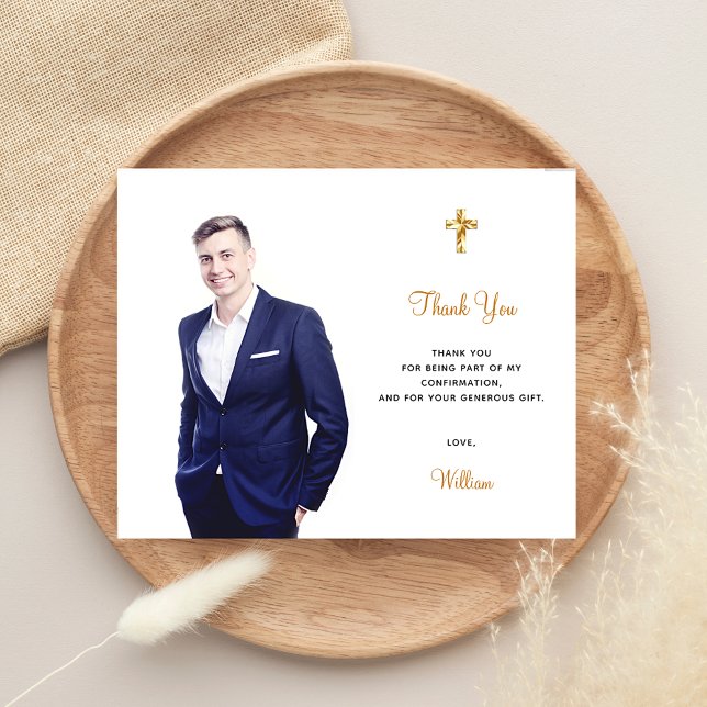 foto de confirmação cruz menino cartão de agradeci (Criador carregado)