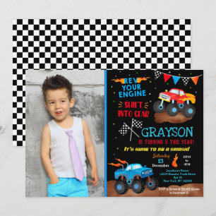 Foto de Convites de aniversário de caminhão mons