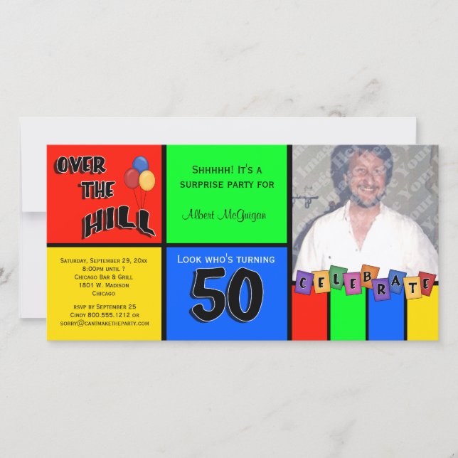 Foto de cores primárias Surpresa 50ª Festa de aniv (Frente)