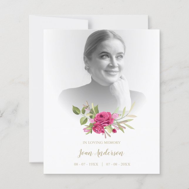 Foto de Coroa Floral Romântica para Funeral em Ros (Frente)