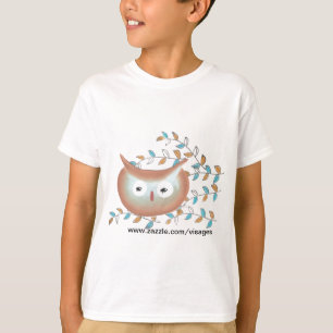 Foto de Coruja de Camisa Bonita em Castanho e Teal