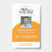 Foto de Crachá de Identificação do Nome do Médico 