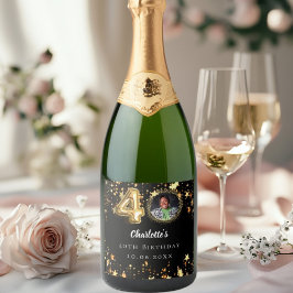 foto de estrelas aniversário de 40 anos preto dour