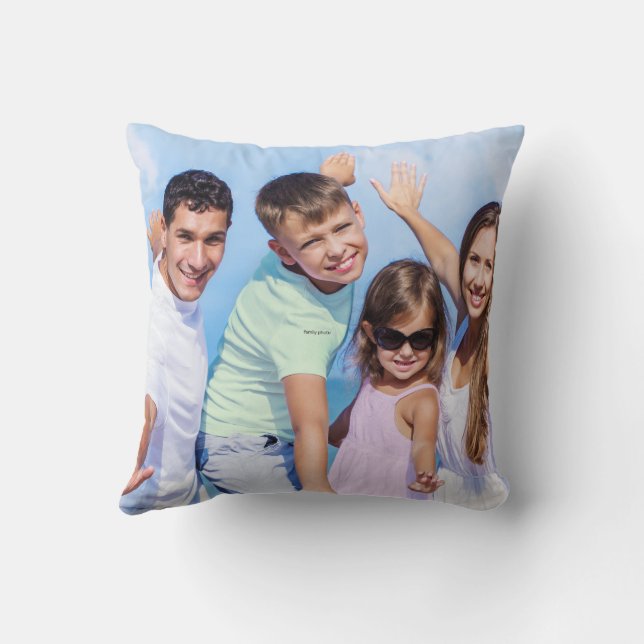 Foto de Família e Amigos  Almofada (Verso)