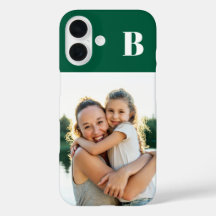 Foto de Família Monogramada em Verde Caçador