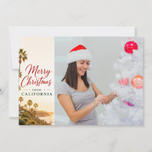 Foto de família personalizada de Natal na Califórn