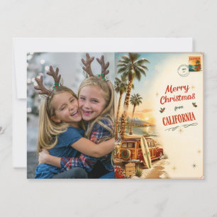 Foto de família personalizada de Natal na Califórn