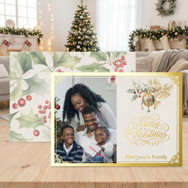 Foto de Família Personalizada Feliz Natal em Doura