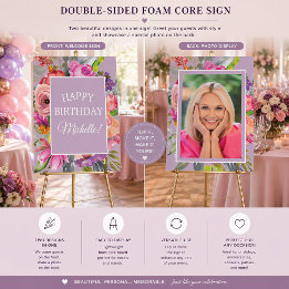 Foto de Feliz Aniversário com Flores Silvestres Ro