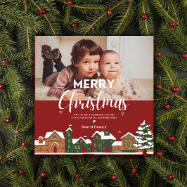 Foto de Feriado Personalizado de Natal Vermelho Tr