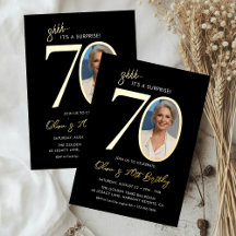 Foto de festa de aniversário de 70 anos surpresa p