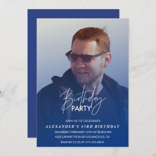 Foto de Festa de aniversário de convite para 63 an