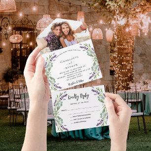 foto de flores de violeta lavanda casamento