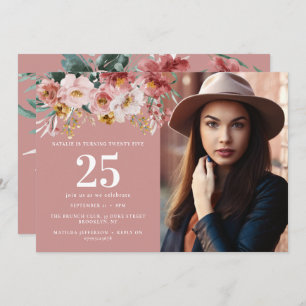 Foto de Girly Watercolor floral editável