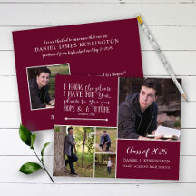 Foto de Graduação Cristã Burgundy de Orçamento