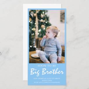 Foto de Gravidez Grande Irmão Anúncio Azul