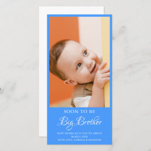 Foto de Gravidez Grande Irmão Anúncio Azul