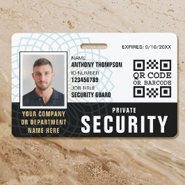 Foto de ID Personalizado de Segurança para Crachá