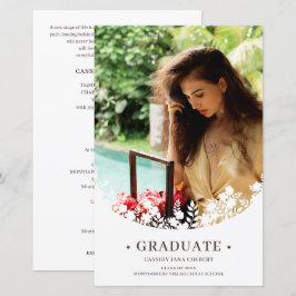 Foto de Moldura Floral Elegante Graduado Barato