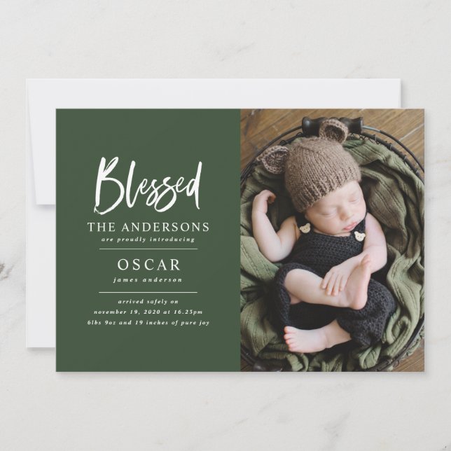 Foto de Natal abençoada por botânica moderna (Frente)