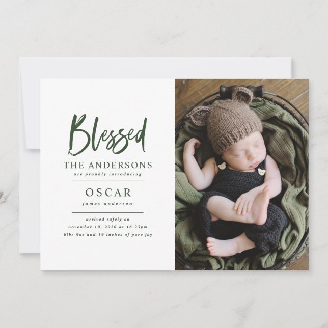 Foto de Natal abençoada por botânica moderna (Frente)