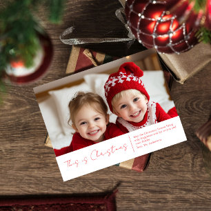 Foto de Natal da Família   Cartão Postal Alegria V