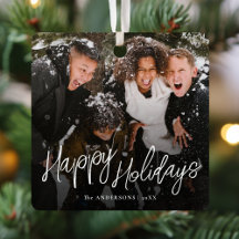 Foto de Natal de Feliz Natal de Script Moderno