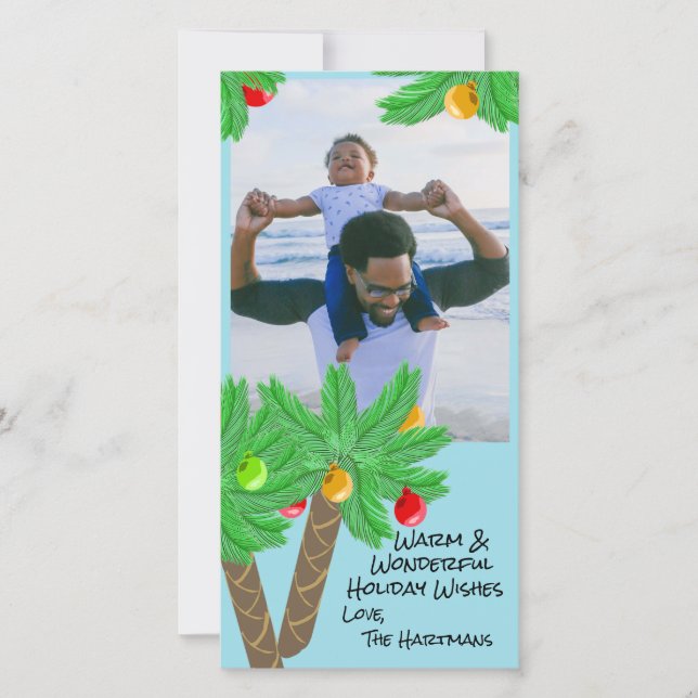 Foto de Natal de Palmeiras Decoradas (Frente)