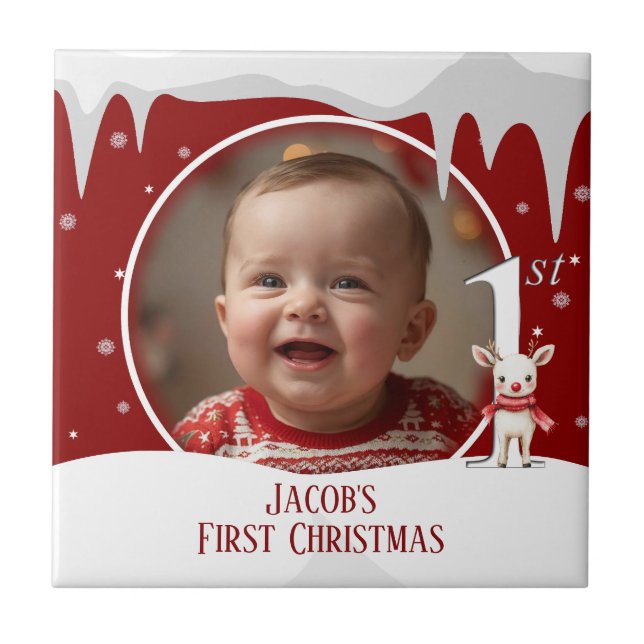 Foto de Natal do bebê (Frente)