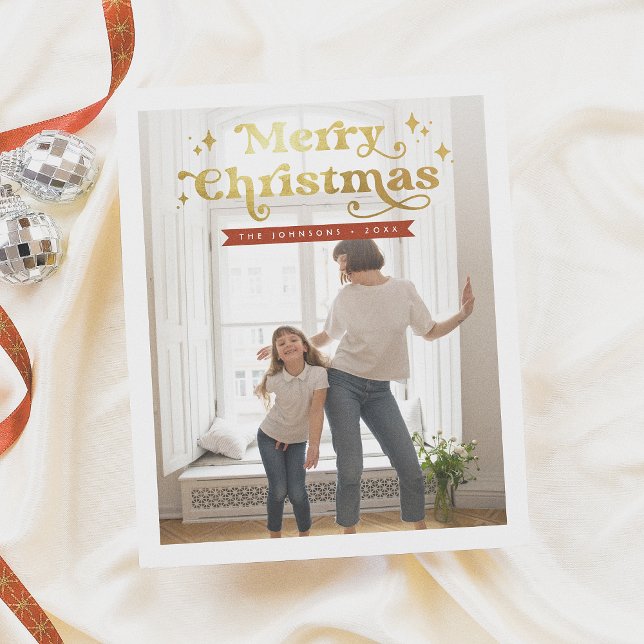 Foto de Natal do Groovy com Imagem de Imagem Retro (Criador carregado)