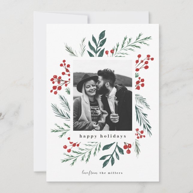 Foto de Natal Elegante dos Botânicos de inverno (Frente)