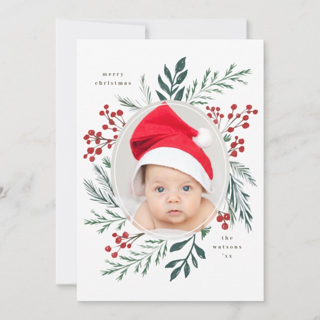 Foto de Natal Elegante dos Botânicos de inverno (Frente)