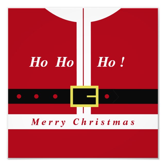 Foto de Natal Impressão Funny Santa Claus Design (Frente)