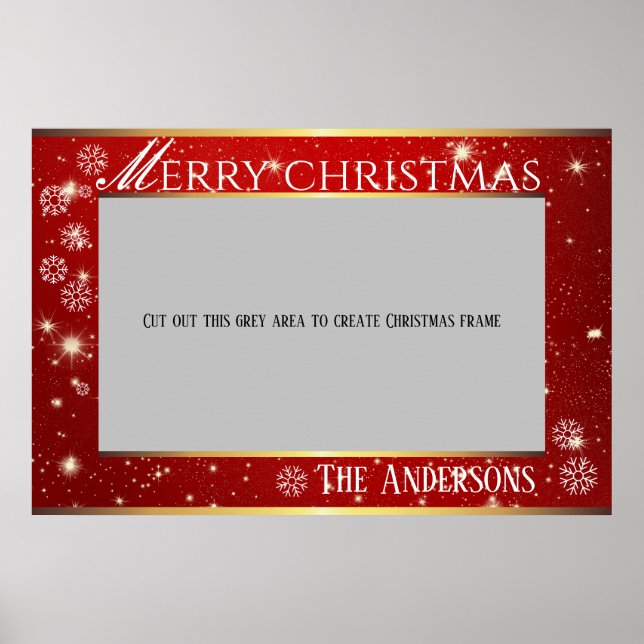 Foto de Natal Merry Poster (Frente)