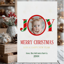 Foto de Natal Personalizada com Alegria