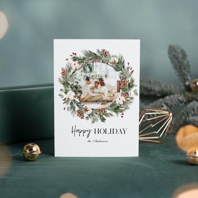 Foto de Natal & Pine Green Wreath |Feriado Feliz (Criador carregado)