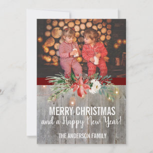 Foto de Natal Rustic Wood Mason Jar