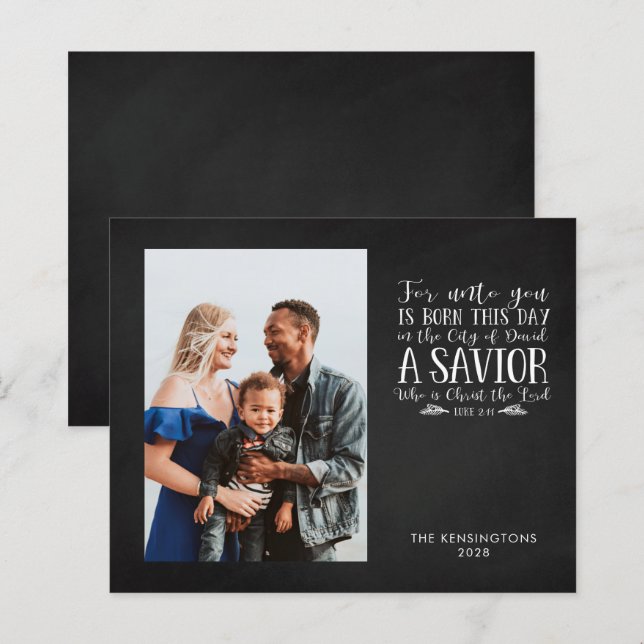 Foto de Natal Verso do Orçamento (Frente/Verso)